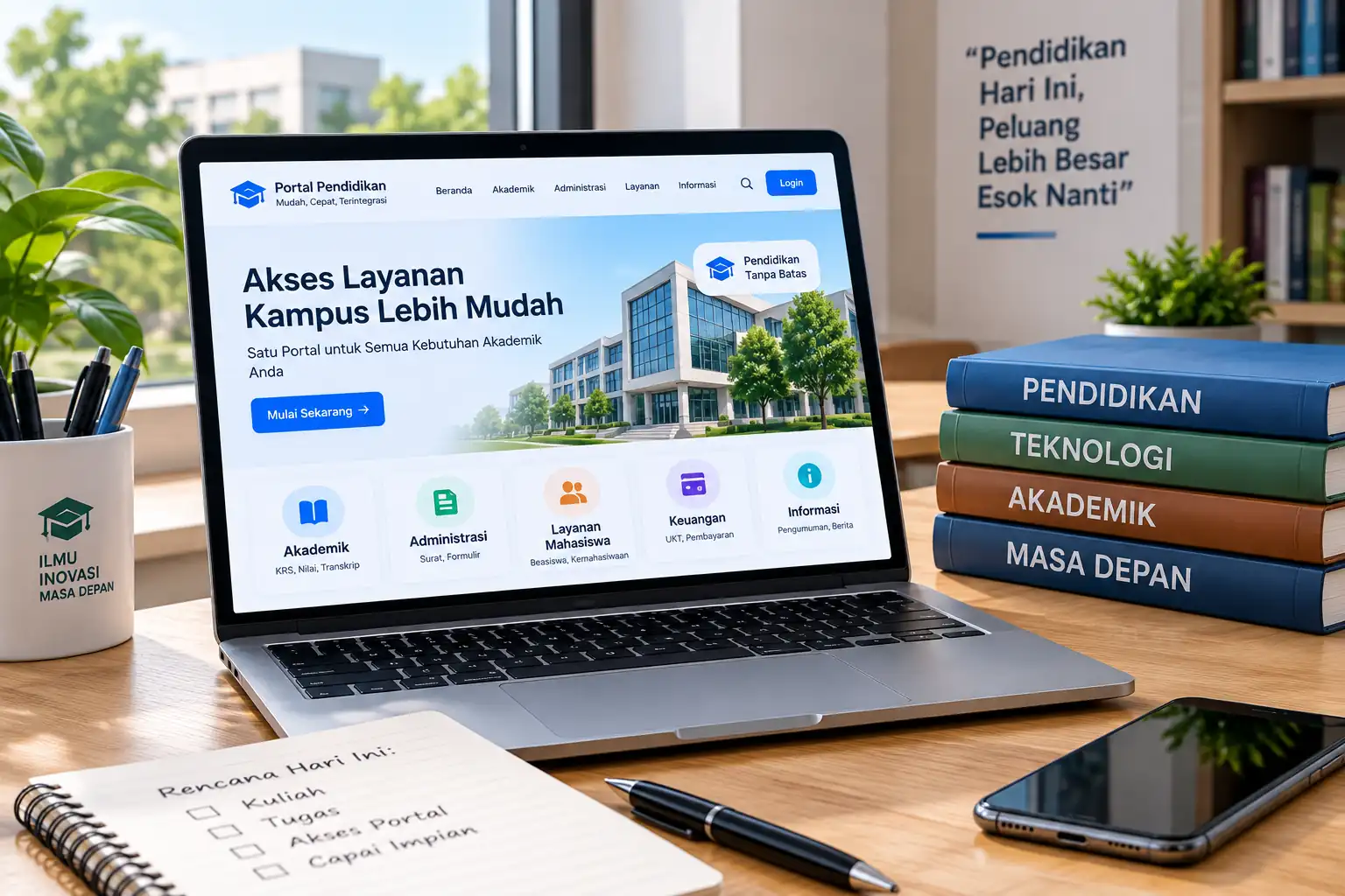 portal pendidikan untuk akses layanan kampus