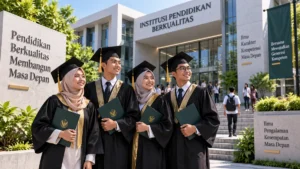 lulusan institusi pendidikan berkualitas siap memasuki dunia profesional