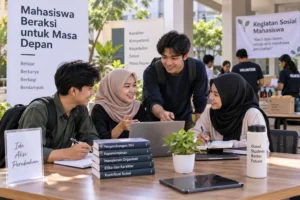 Mahasiswa mengikuti kegiatan positif untuk mengembangkan karakter