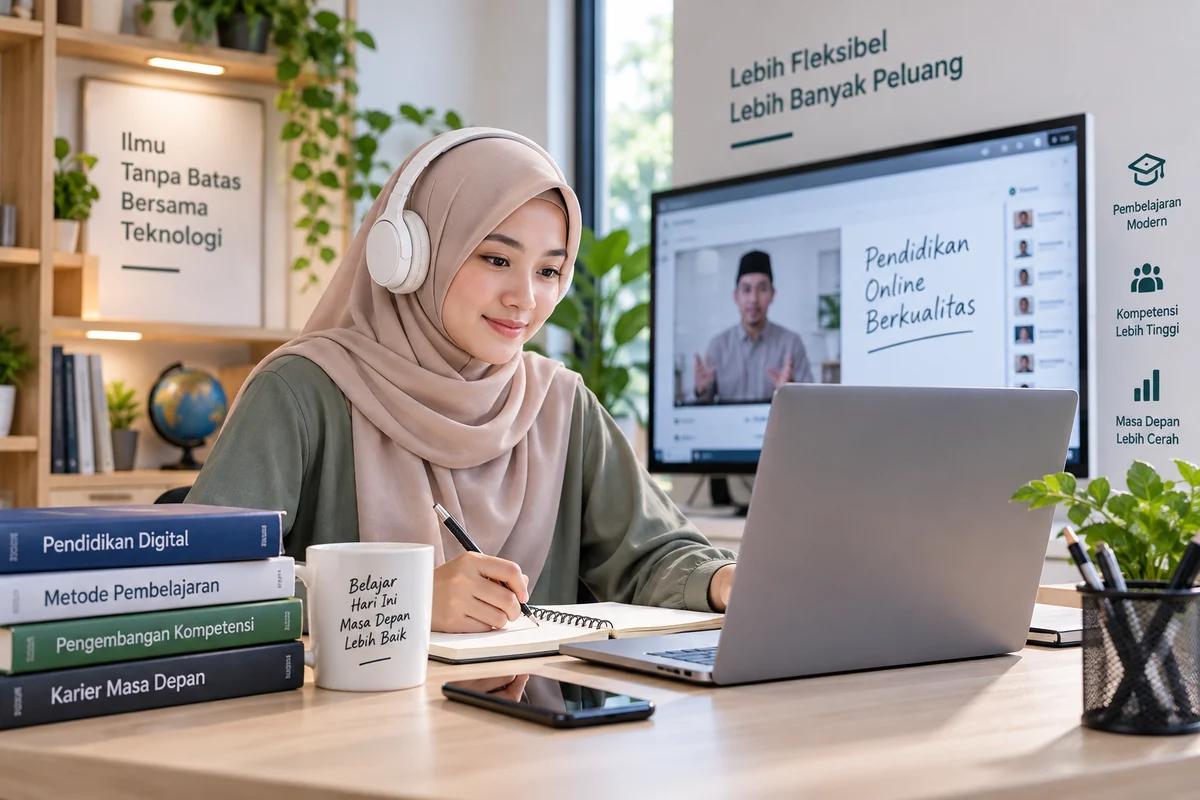 pendidikan online berkualitas membantu mahasiswa meningkatkan kompetensi melalui pembelajaran digital modern